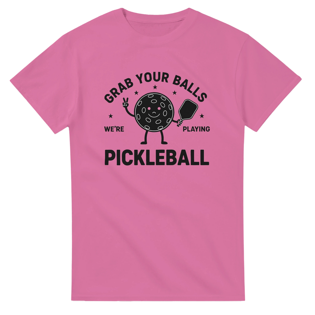 Grab Your Balls Tee funny pickleball shirt