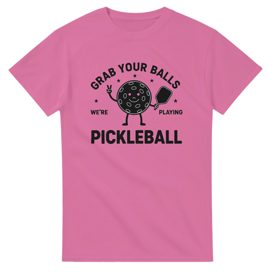 Grab Your Balls Tee funny pickleball shirt