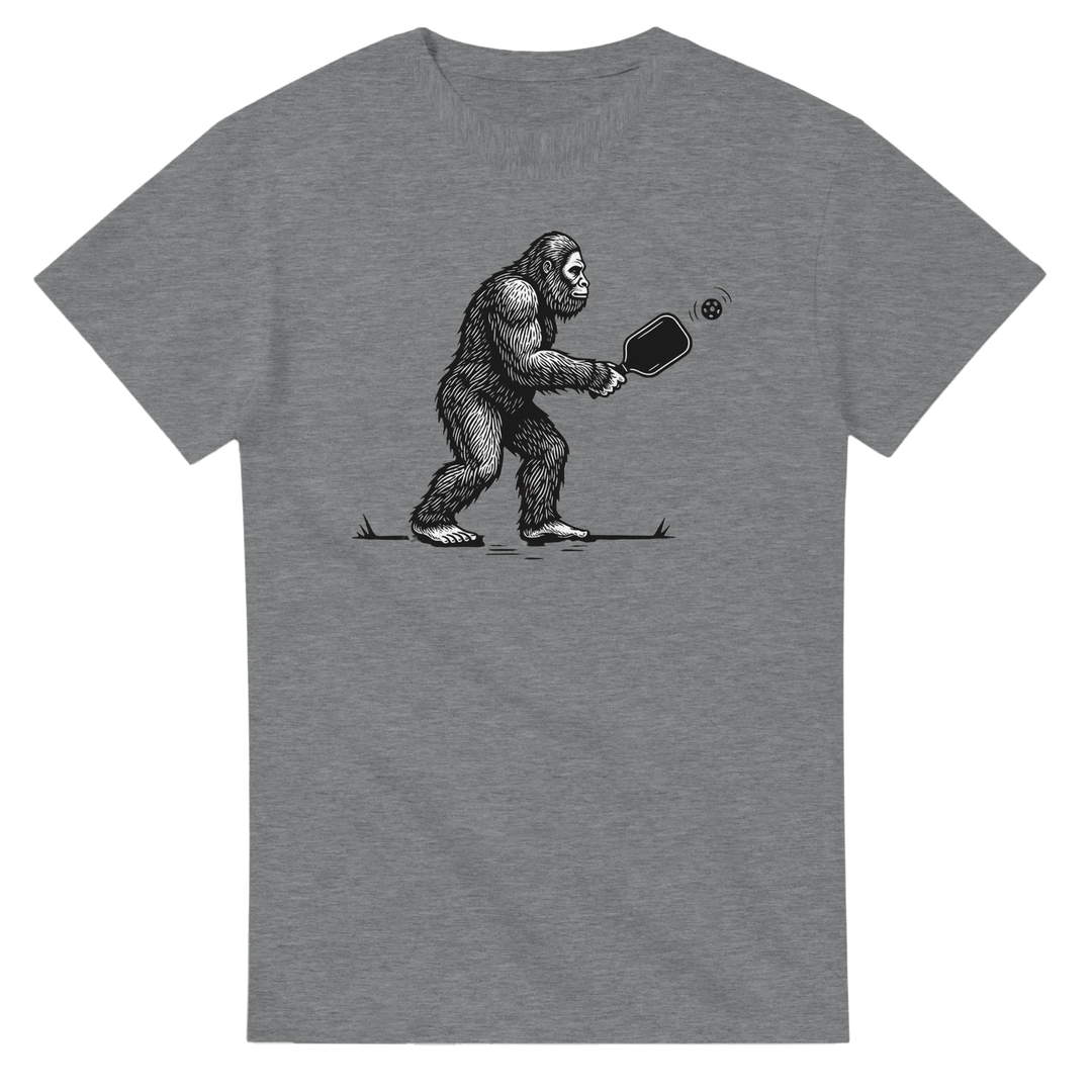Squatch of the Court Tee funny pickleball sasquatch shirt