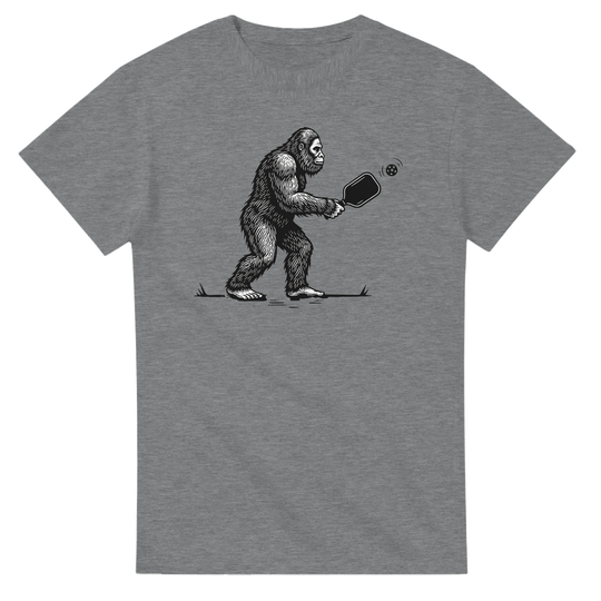 Squatch of the Court Tee funny pickleball sasquatch shirt