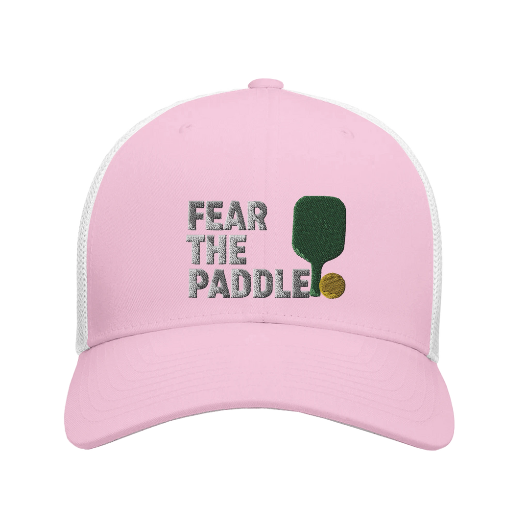 Fear The Paddle Embroidered Hat pickleball cap funny