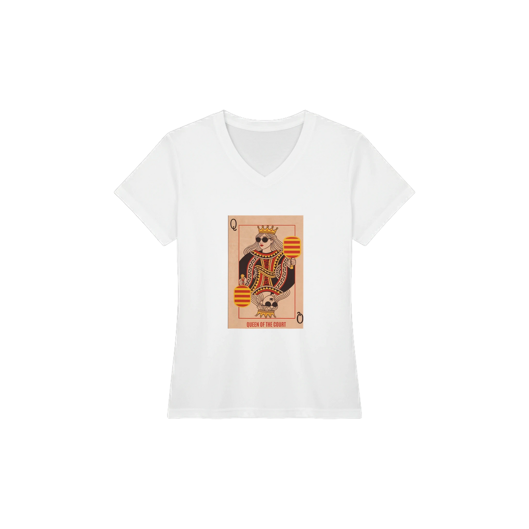 Queen Of The Court Playing Card Tee pickleball graphic shirt
