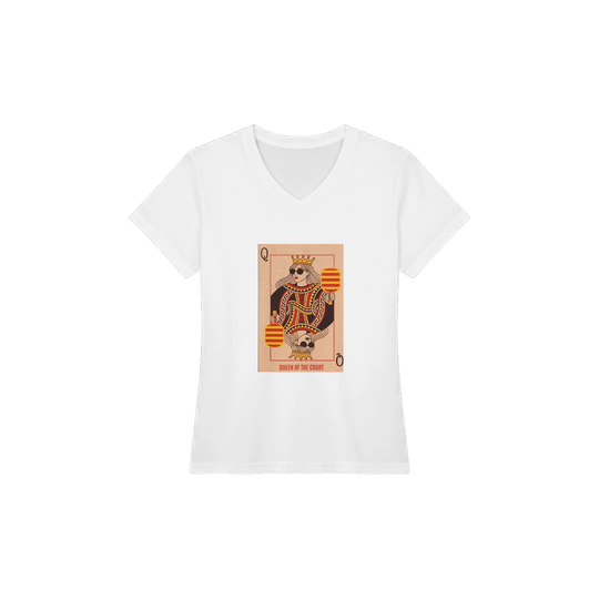 Queen Of The Court Playing Card Tee pickleball graphic shirt