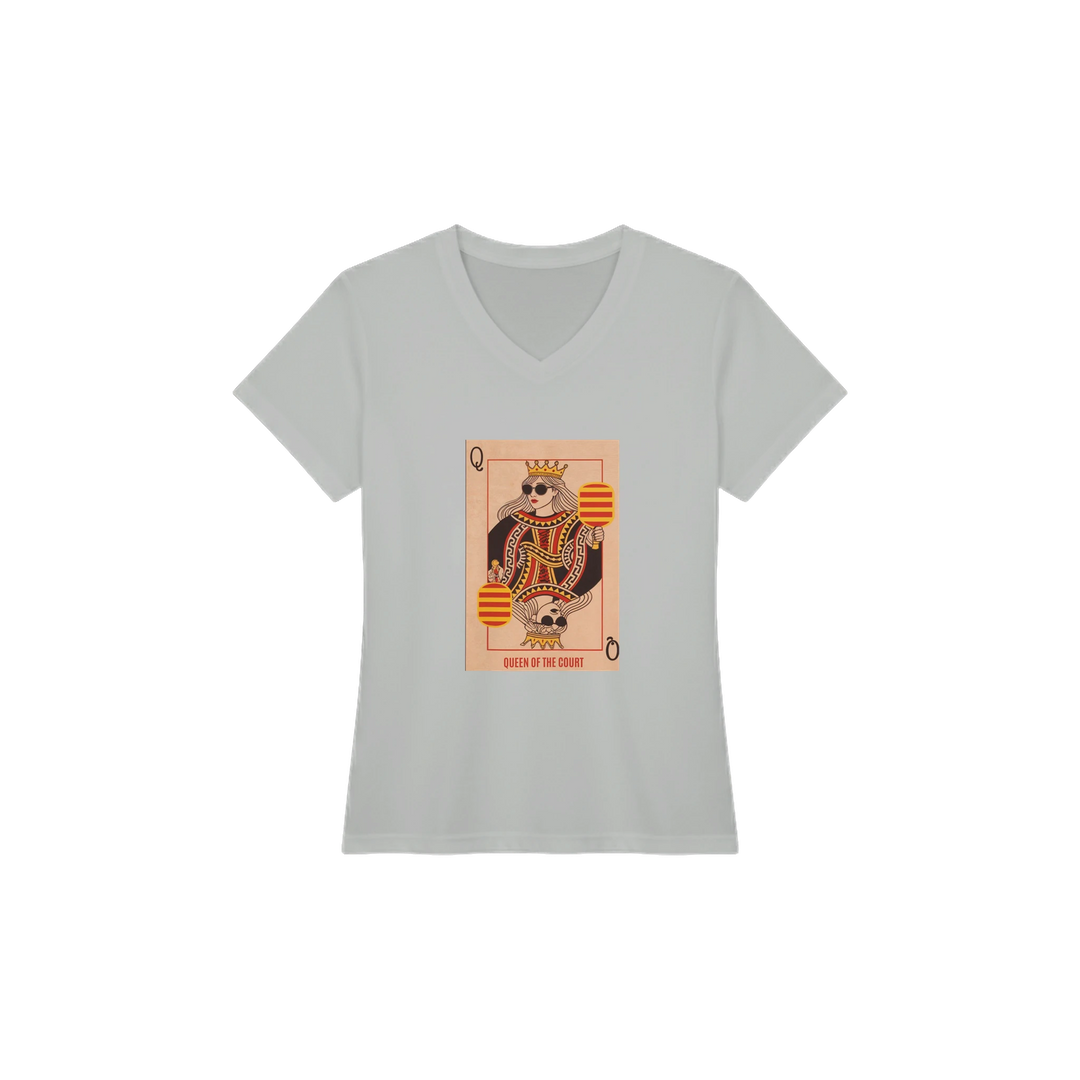 Queen Of The Court Playing Card Tee pickleball graphic shirt