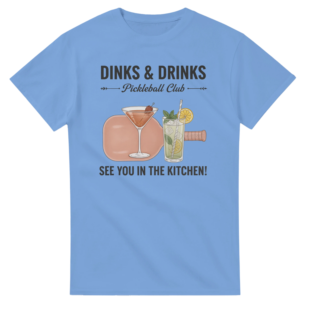 Dinks And Drinks Pickleball Club Social Tee funny pickleball 