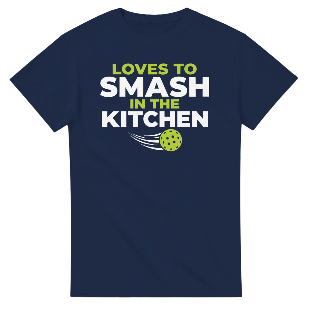 Loves To Smash In The Kitchen Tee funny pickleball shirt