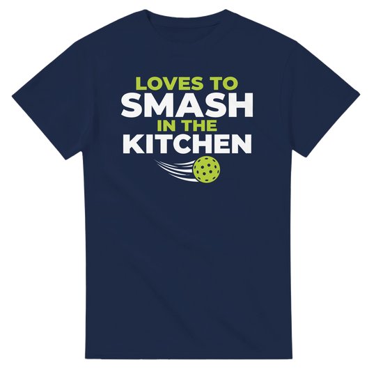 Loves To Smash In The Kitchen Tee funny pickleball shirt
