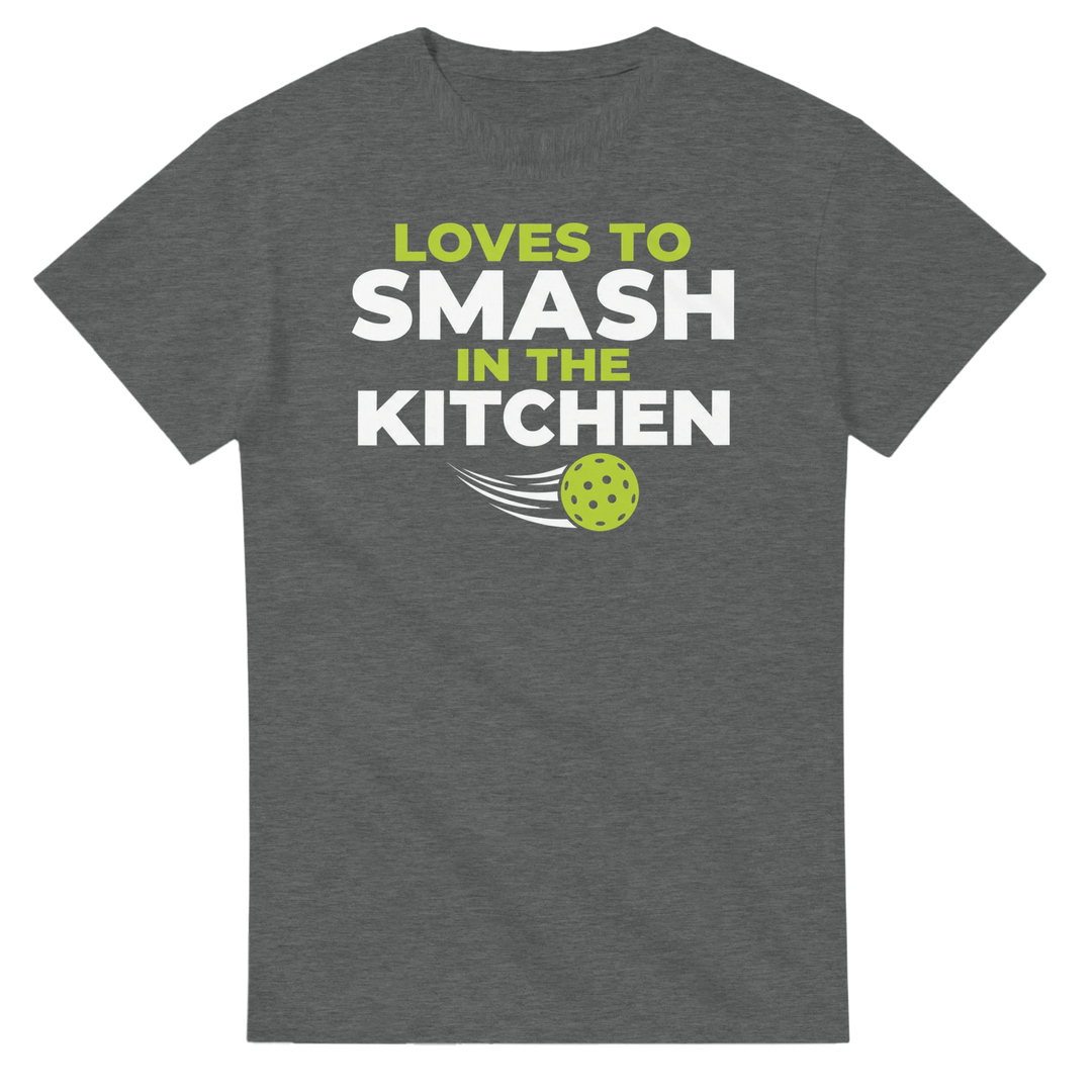 Loves To Smash In The Kitchen Tee funny pickleball shirt