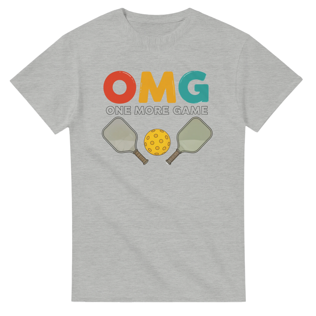 OMG One More Game Addict Tee funny pickleball shirt casual