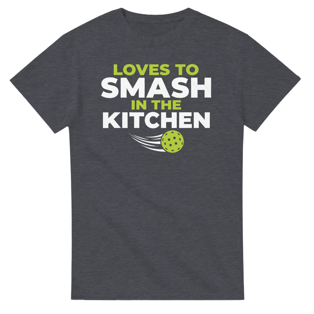 Loves To Smash In The Kitchen Tee funny pickleball shirt
