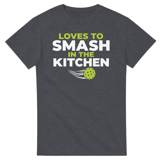 Loves To Smash In The Kitchen Tee funny pickleball shirt