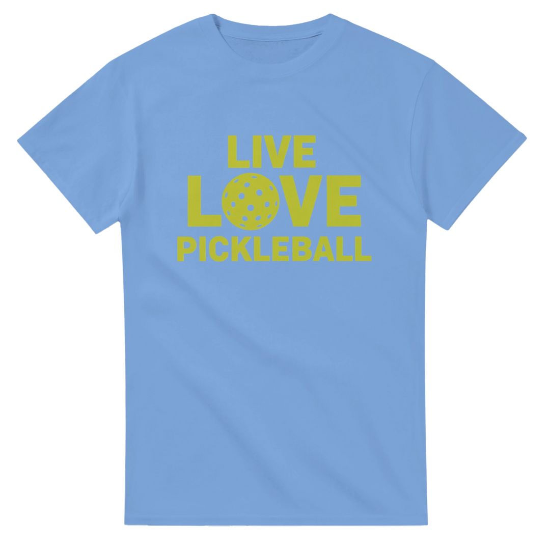 Live Love Pickleball Typographic Tee inspirational 