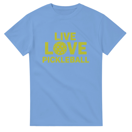 Live Love Pickleball Typographic Tee inspirational 