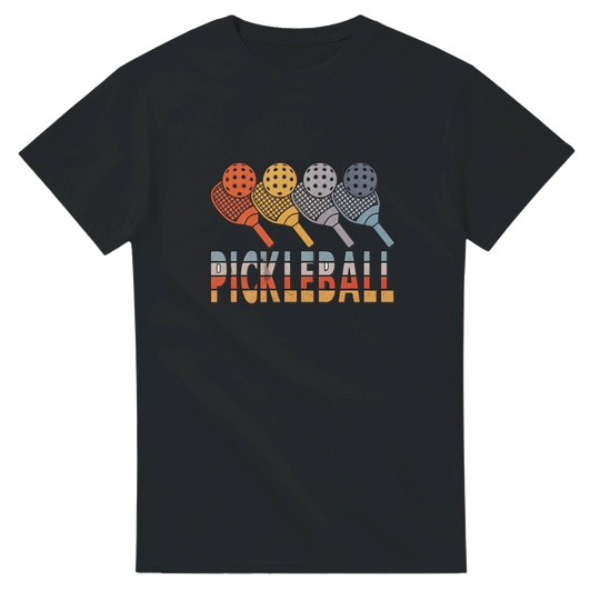 Retro Paddle Lineup Vintage Graphic Tee pickleball retro 