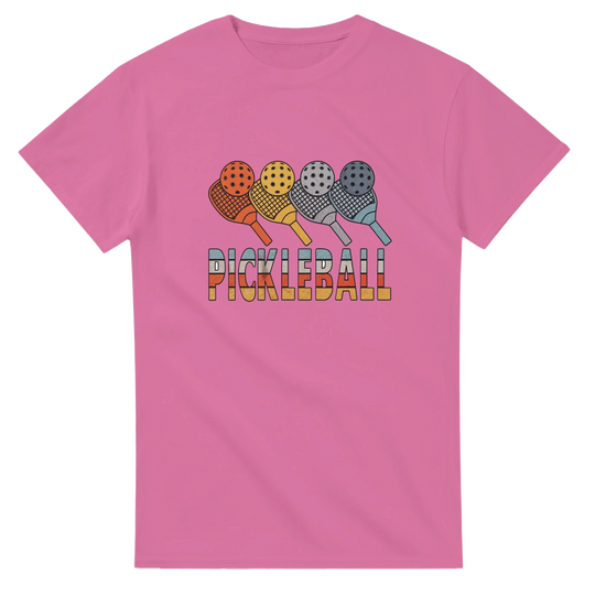 Retro Paddle Lineup Vintage Graphic Tee pickleball retro 