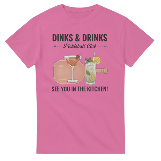 Dinks And Drinks Pickleball Club Social Tee funny pickleball 