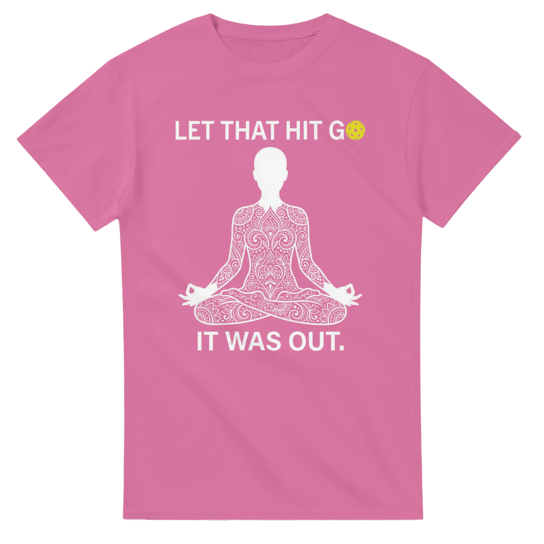 Namaste at the Kitchen Line Tee funny pickleball yoga pun