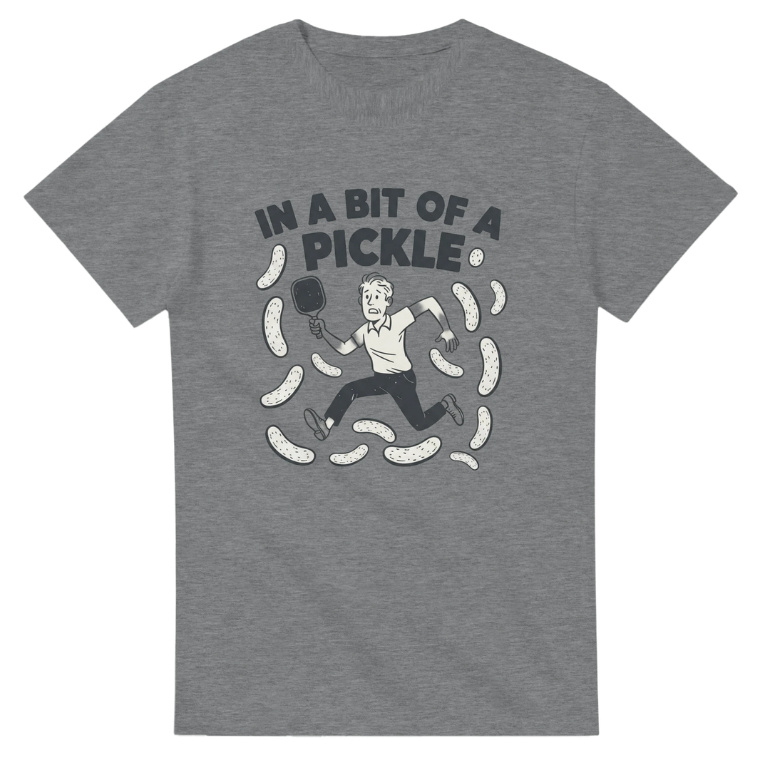 In A Bit Of A Pickle Humorous Graphic Tee funny pickleball