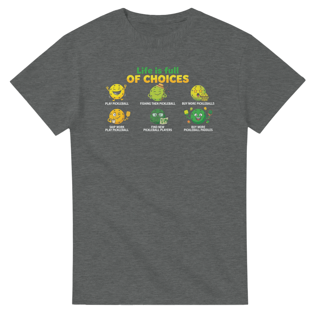 Life Is Full Of Choices Tee funny egg chicken graphic