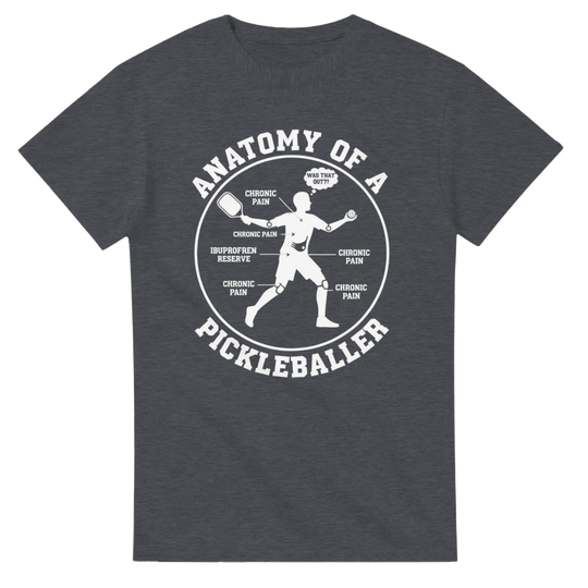 Anatomy of a Pickleball Player T-Shirt funny pickleball 