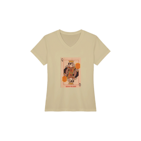 Queen Of The Court Playing Card Tee pickleball graphic shirt
