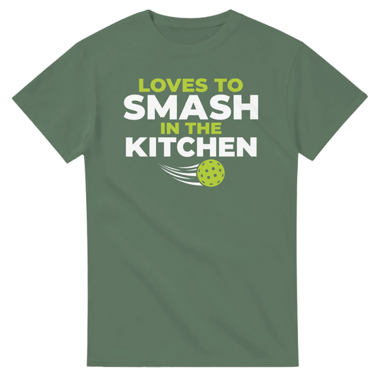 Loves To Smash In The Kitchen Tee funny pickleball shirt