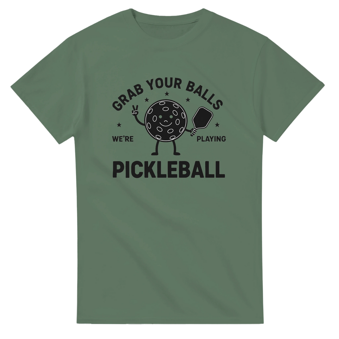 Grab Your Balls Tee funny pickleball shirt
