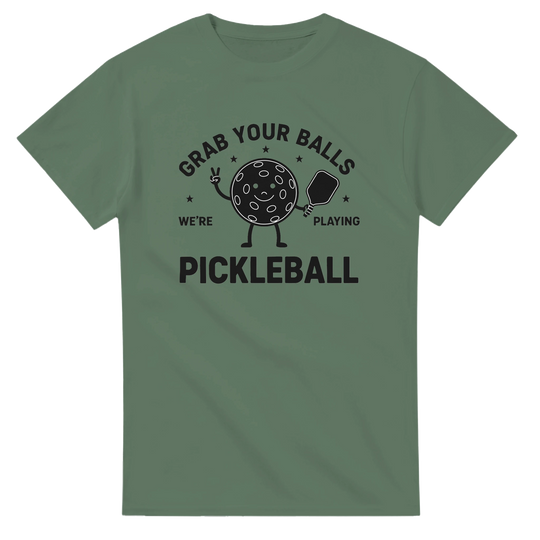 Grab Your Balls Tee funny pickleball shirt