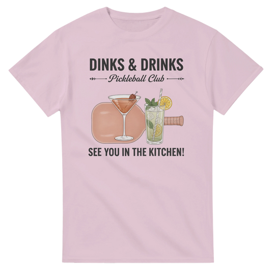 Dinks And Drinks Pickleball Club Social Tee funny pickleball 
