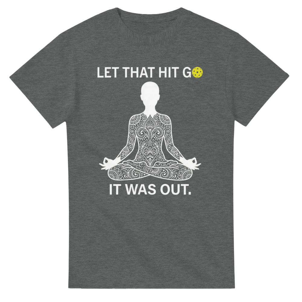 Namaste at the Kitchen Line Tee funny pickleball yoga pun