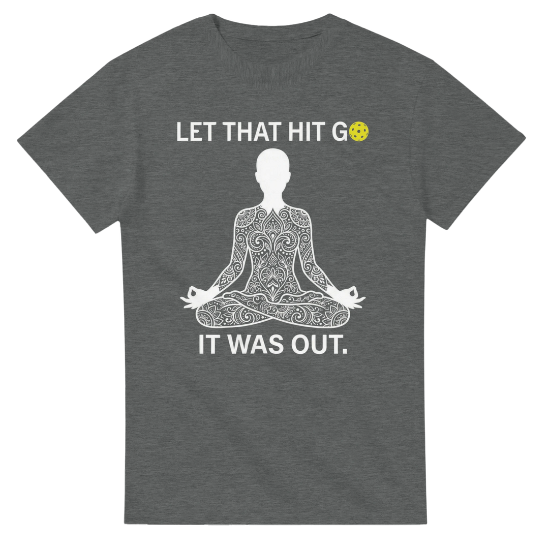 Namaste at the Kitchen Line Tee funny pickleball yoga pun