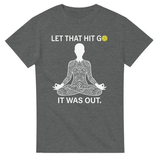 Namaste at the Kitchen Line Tee funny pickleball yoga pun
