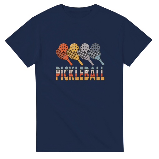 Retro Paddle Lineup Vintage Graphic Tee pickleball retro 