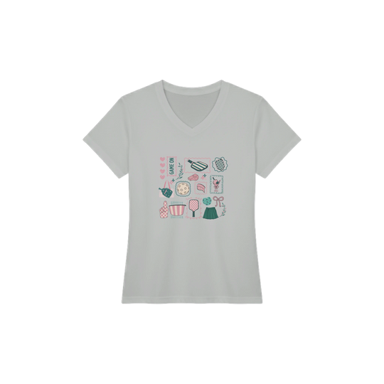 Preppy Pickleball Sticker Collage Tee trendy aesthetic 