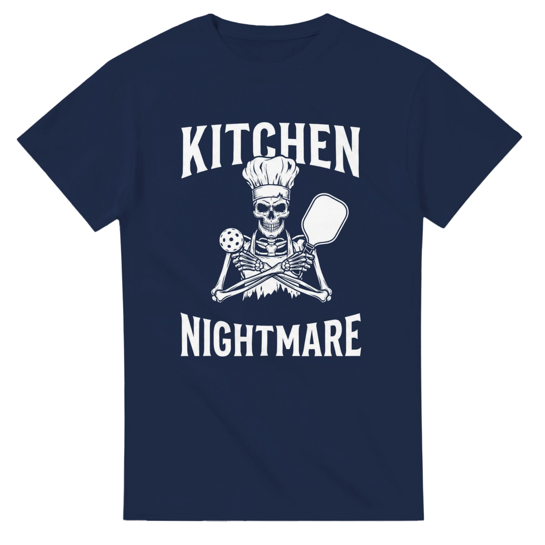 Kitchen Nightmare Skeleton Tee funny pickleball shirt