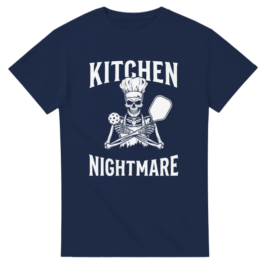 Kitchen Nightmare Skeleton Tee funny pickleball shirt
