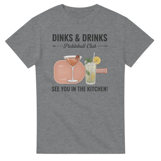 Dinks And Drinks Pickleball Club Social Tee funny pickleball
