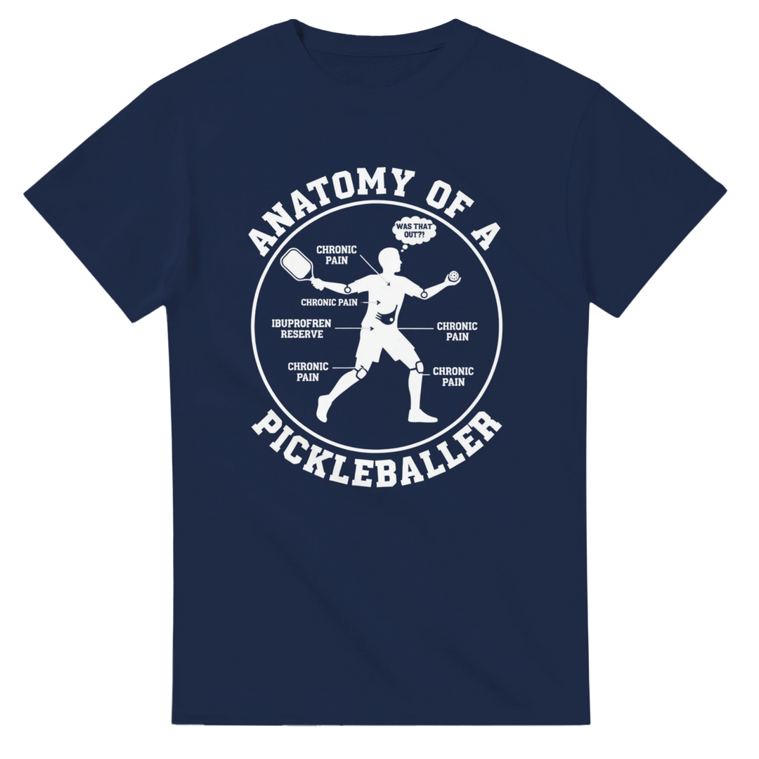 Anatomy of a Pickleball Player T-Shirt funny pickleball 