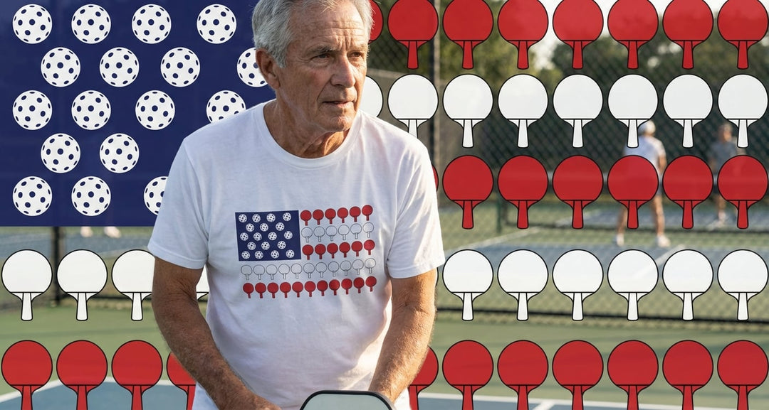 PICKLEBALL PATRIOT American Flag Tee
