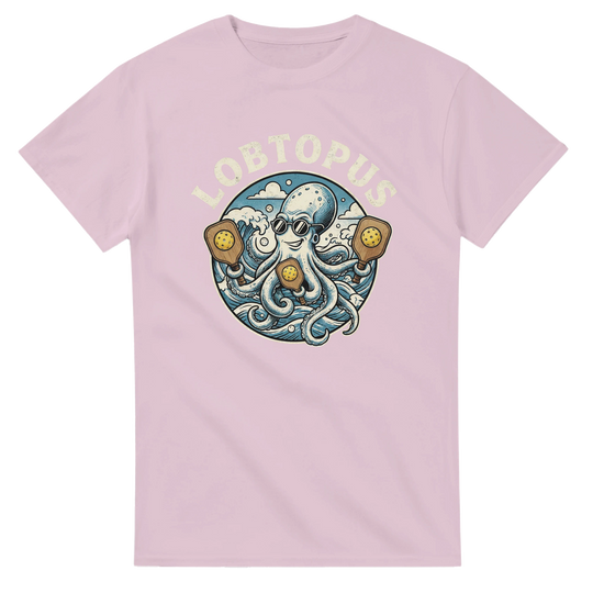 The Lobtopus Funny Mascot Tee pickleball octopus graphic