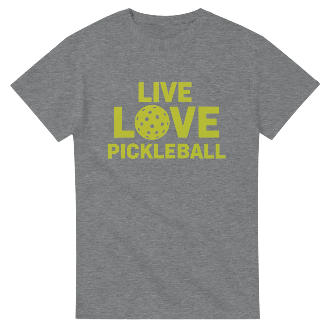 Live Love Pickleball Typographic Tee inspirational 