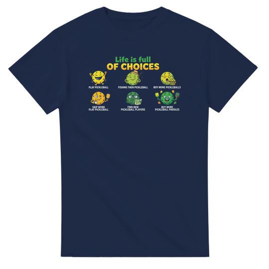 Life Is Full Of Choices Tee funny egg chicken graphic
