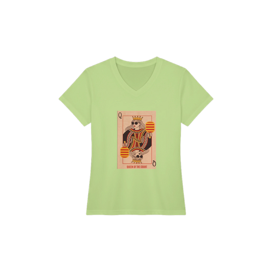 Queen Of The Court Playing Card Tee pickleball graphic shirt