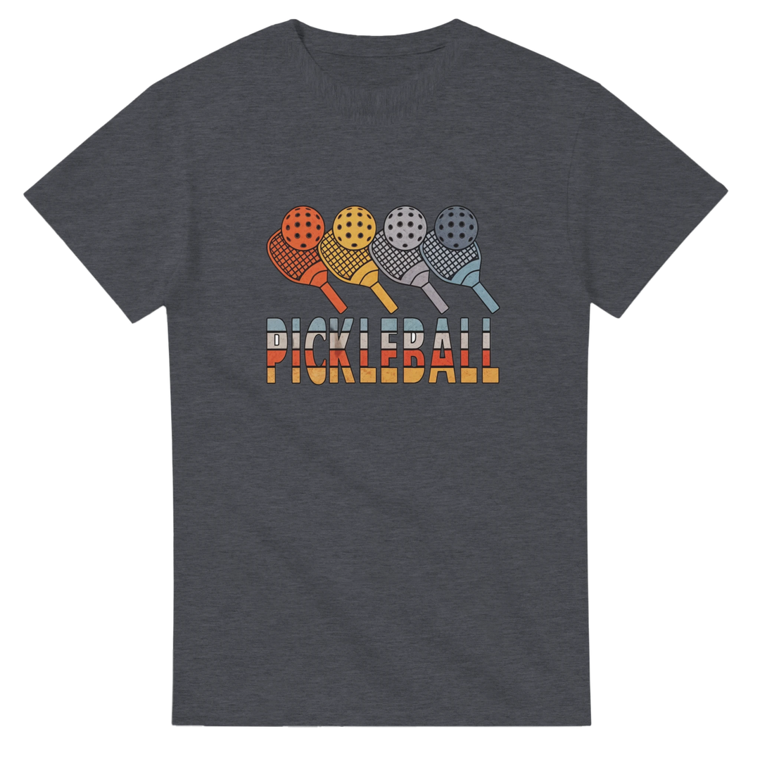 Retro Paddle Lineup Vintage Graphic Tee pickleball retro 