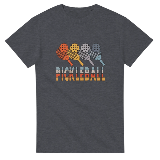 Retro Paddle Lineup Vintage Graphic Tee pickleball retro 