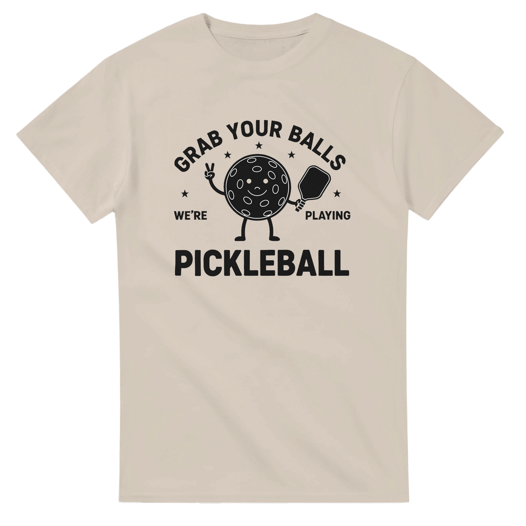 Grab Your Balls Tee funny pickleball shirt