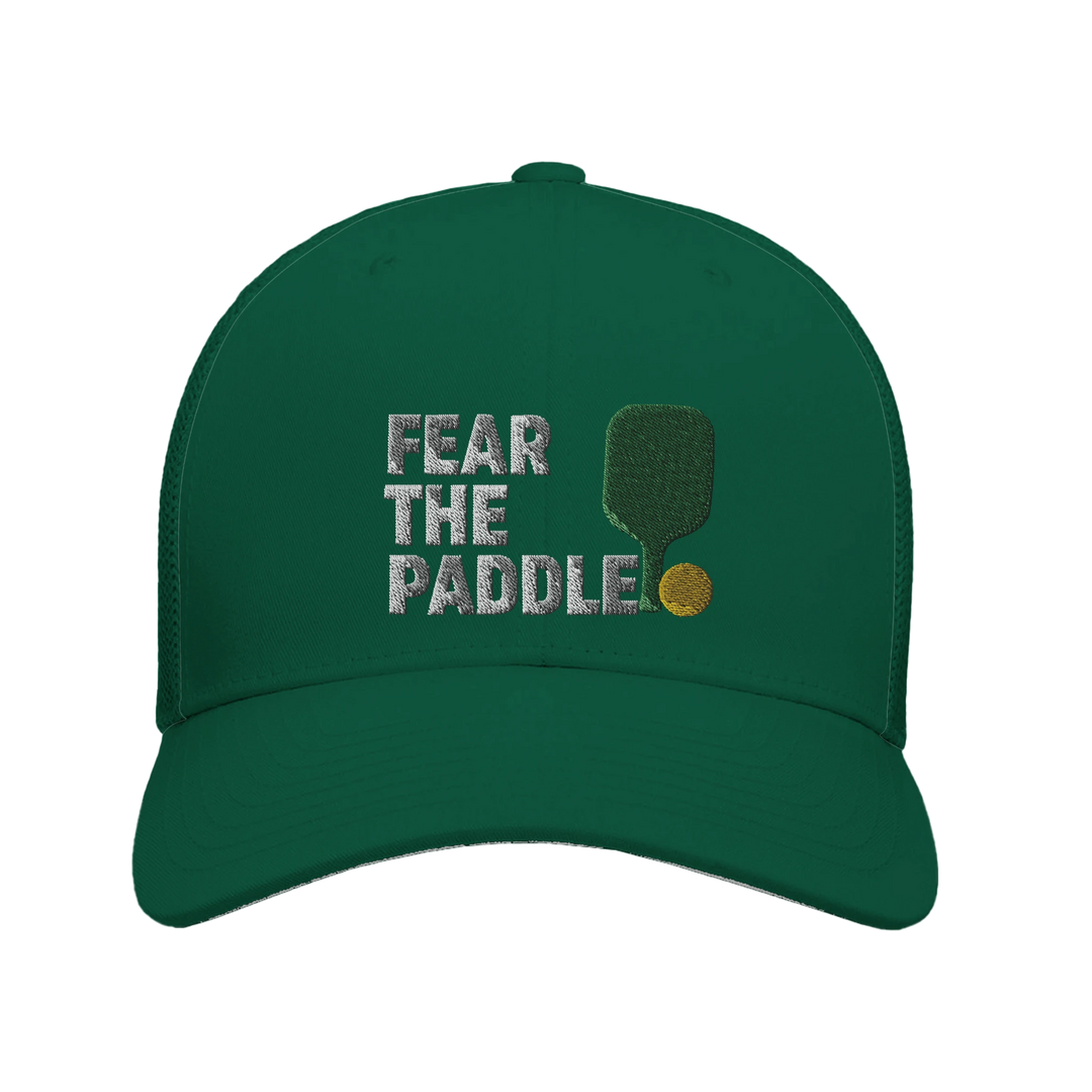Fear The Paddle Embroidered Hat pickleball cap funny