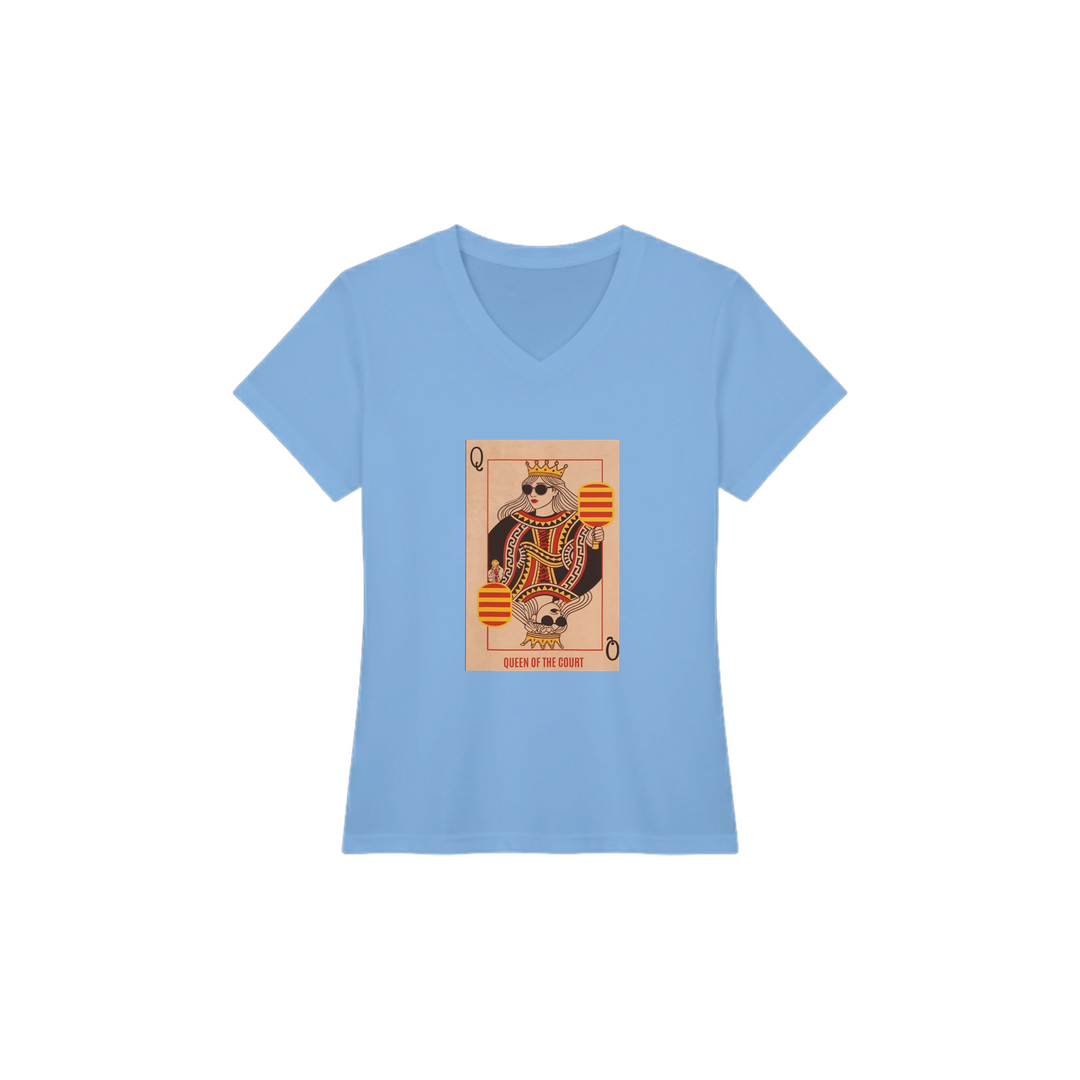 Queen Of The Court Playing Card Tee pickleball graphic shirt