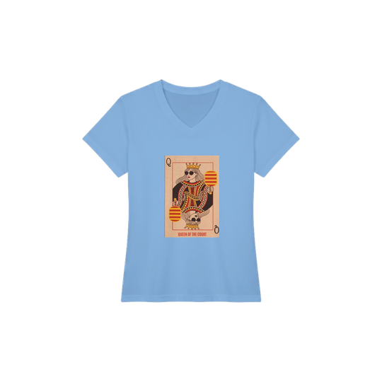 Queen Of The Court Playing Card Tee pickleball graphic shirt