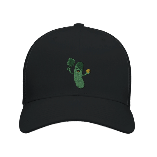 Happy Pickle Trucker Cap funny pickleball hat mesh